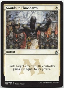 Swords to Plowshares - Masters 25 Uncommon - Magic: The Gathering