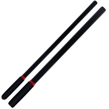 2-Piece Set 18" Riding Crop, Black, with Non-Slip Handles