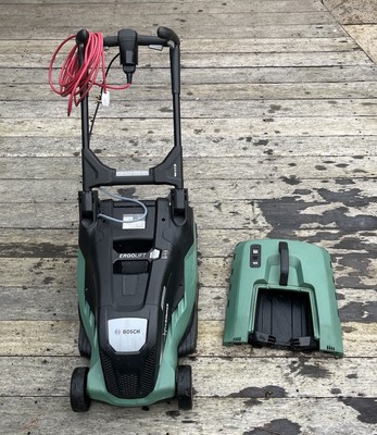 Electric Lawn Mower Bosch Rotak 650 Review Electric Lawn Mower