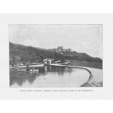 DOVER CASTLE Kent - Antique Print 1896