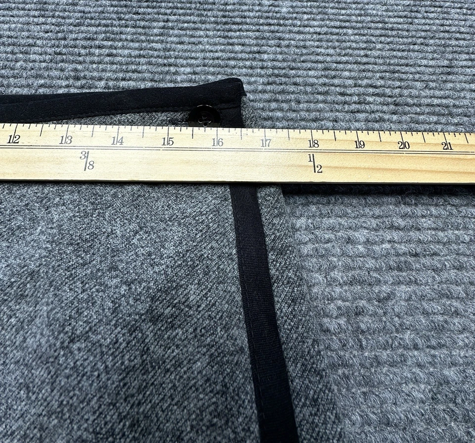 Falda envolvente Talbots para mujer 16 gris tweed línea A forrada asimétrica midi carrera Foto 3 de 4