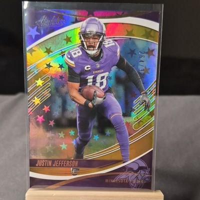 Panini 2025 Absolute Football Justin Jefferson #5 Minnesota Vikings Gold Stars #