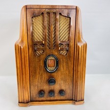 "Radio de tubo Philco 624 Tombstone vintage de los años 30 18,5"" antigua -sin probar - como está"