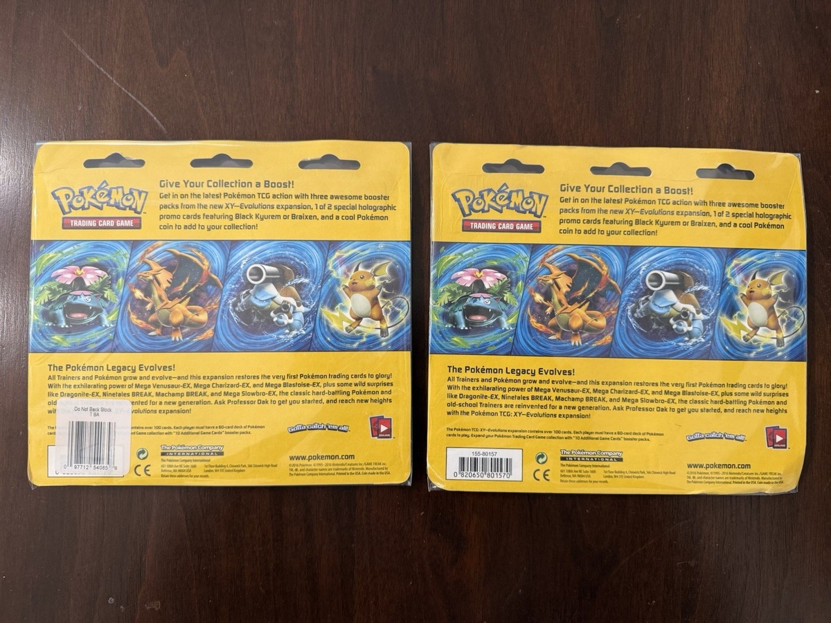 Pokmon TCG XY Evolutions Three-Booster Blister Card Game for sale online |  eBay
