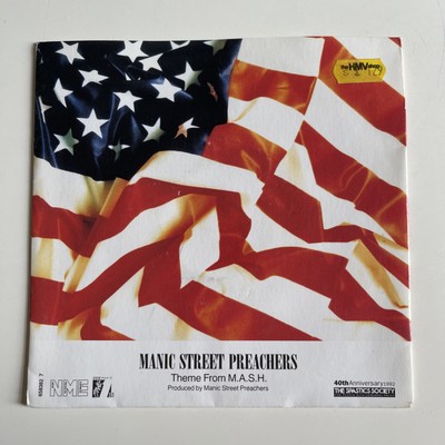 MANIC STREET PREACHERS THEME FROM M.A.S.H. ORIGINAL 1992 SONY 7'' VINYL SINGLE