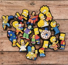 Simpsons Shoe Charms 16 Pcs -TV Show Accessories For Crocs Bracelets Tote Bags