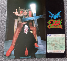 Ozzy Osbourne Speak of the Devil Tour programme and ticket