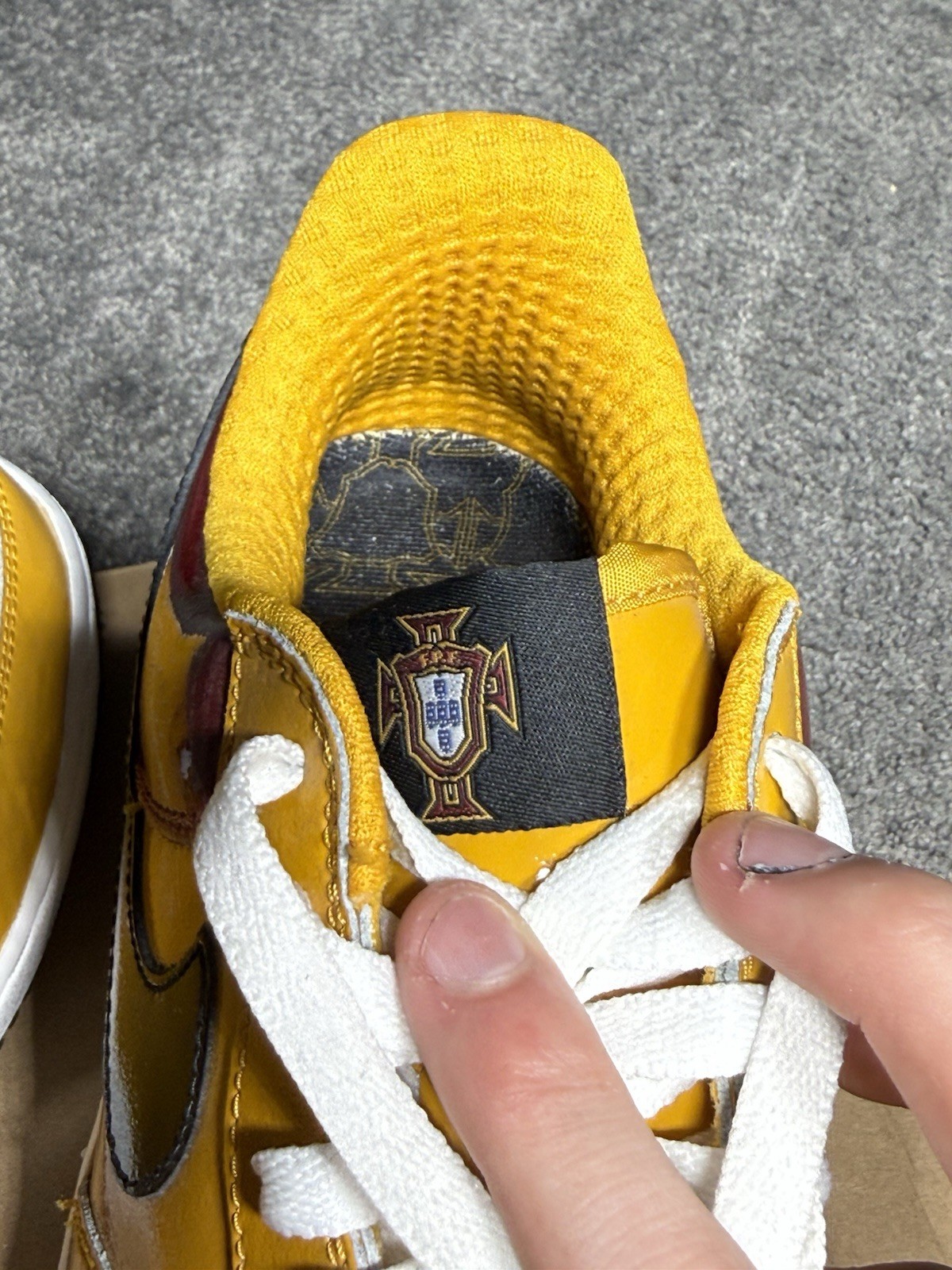 Size 9- Rare 2009 Nike Air Force 1 Premium World Cup “Portugal” image 8