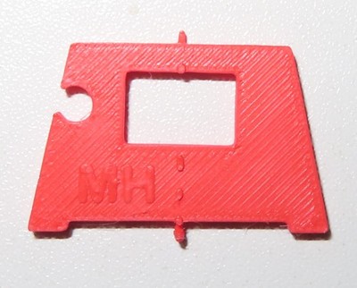 1053 Bohrschablone für Carrera Digital Decoder 26732 3d Druck für den Umbau von