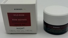 Korres Wild Rose 24 Hour Brightening Moisturizer 1.35 fl oz New With Box Night