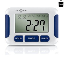 Portable Pill Tracker with LCD Display and 8 Alarms - Effortless Reminders