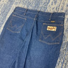 Vintage Wrangler Jeans Scovill 36x30 USA 70s 945DEN Bootcut Blue Denim 1970s
