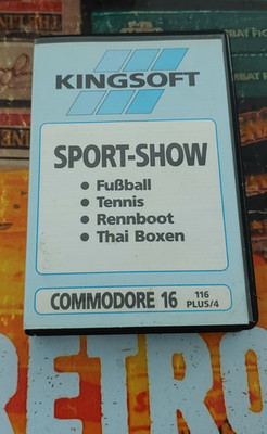 Sport-Show Commodore 16/ 116/ +4 (1985) (Box, Manual, Tape) works 8-bit CIB