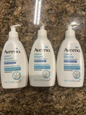 3 AVEENO Calm + Restore Gel Moisturizer Soothing Delicate Dry Sensitive Skin 12
