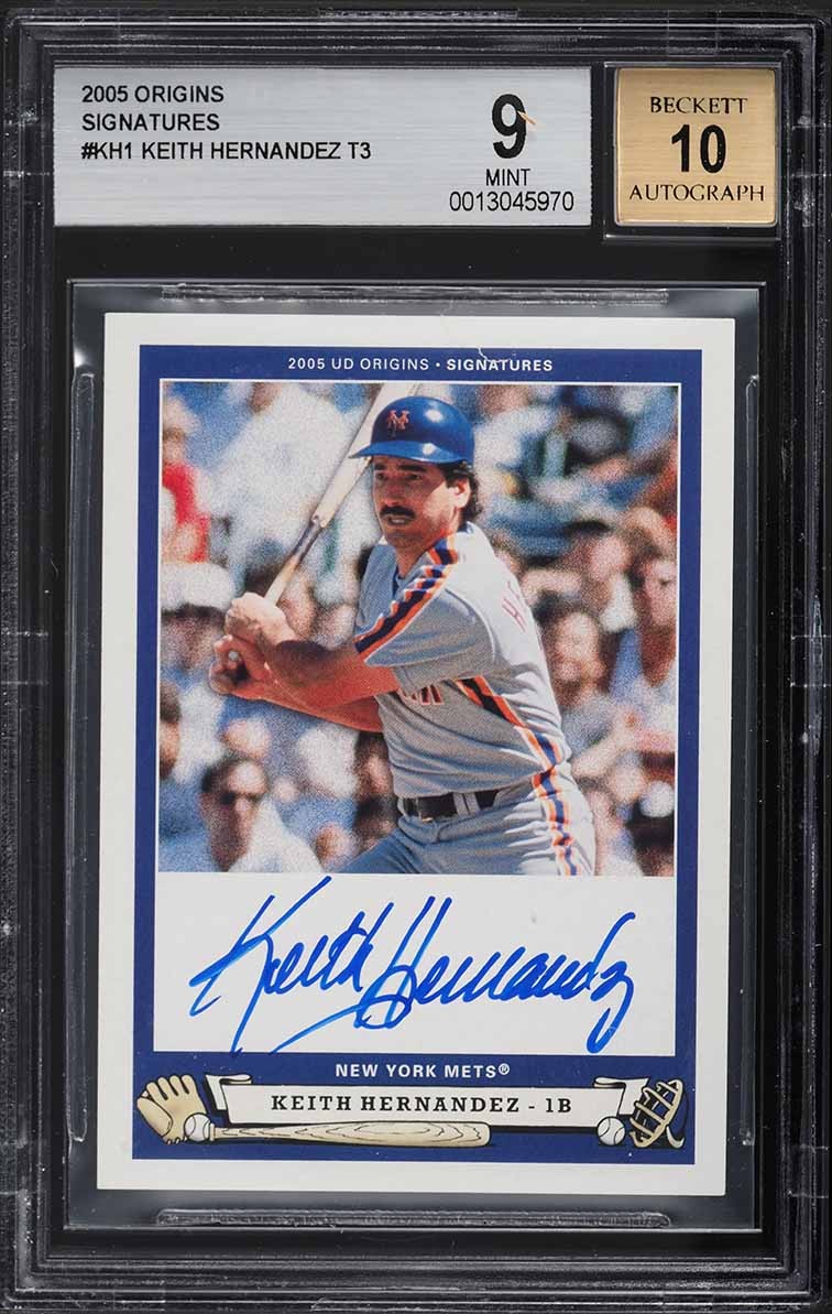 2005 Upper Deck Origins Signatures Keith Hernandez AUTO #KH1 BGS 9 MINT