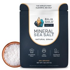 Baja Gold Mineral Sea Salt - Organic Natural Grain Salt for Cooking  Baking ...