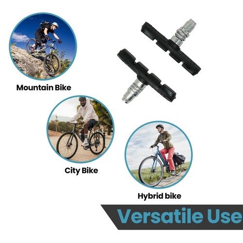 4 Pcs Mountain Bicycle V Braking Pads Blocks Shoes for Bike V Brake System AU - Picture 3 of 11