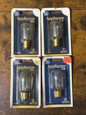 GE 25w LIGHT BULB 25 watt 90706 double contact Bayonet Base T8 DCB 25T8 DC Lot 4