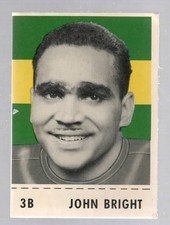 1956 SHREDDED WHEAT CFL FOOTBALL #3B JOHHNY BRIGHT