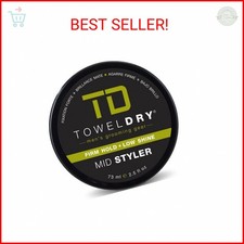 TOWELDRY Mid Styler Firm Hold  Low Shine Matte Finish - Men's Hair Styling Fibe