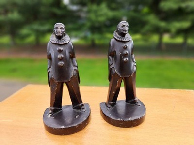 Max Le Verrier Art Deco Metal Bookends