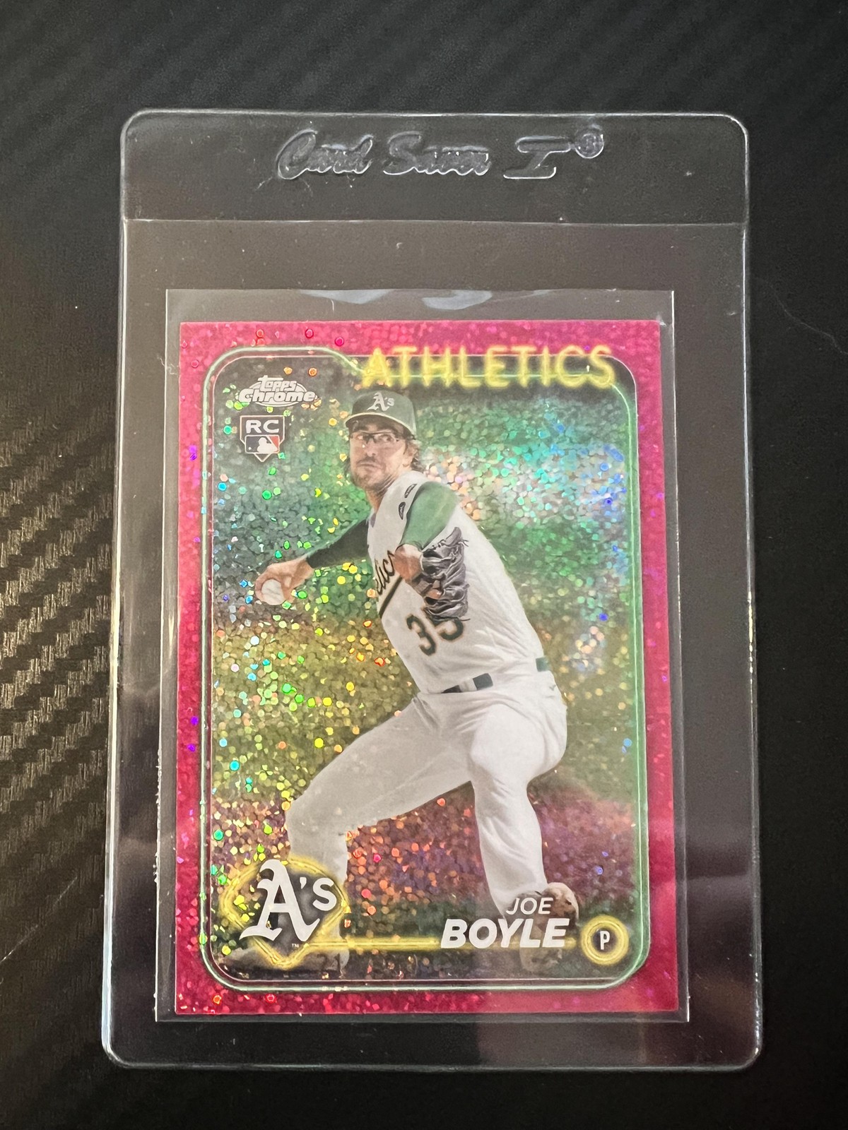 2024 Topps Chrome #91 Joe Boyle Magenta Speckle Refractors #/350