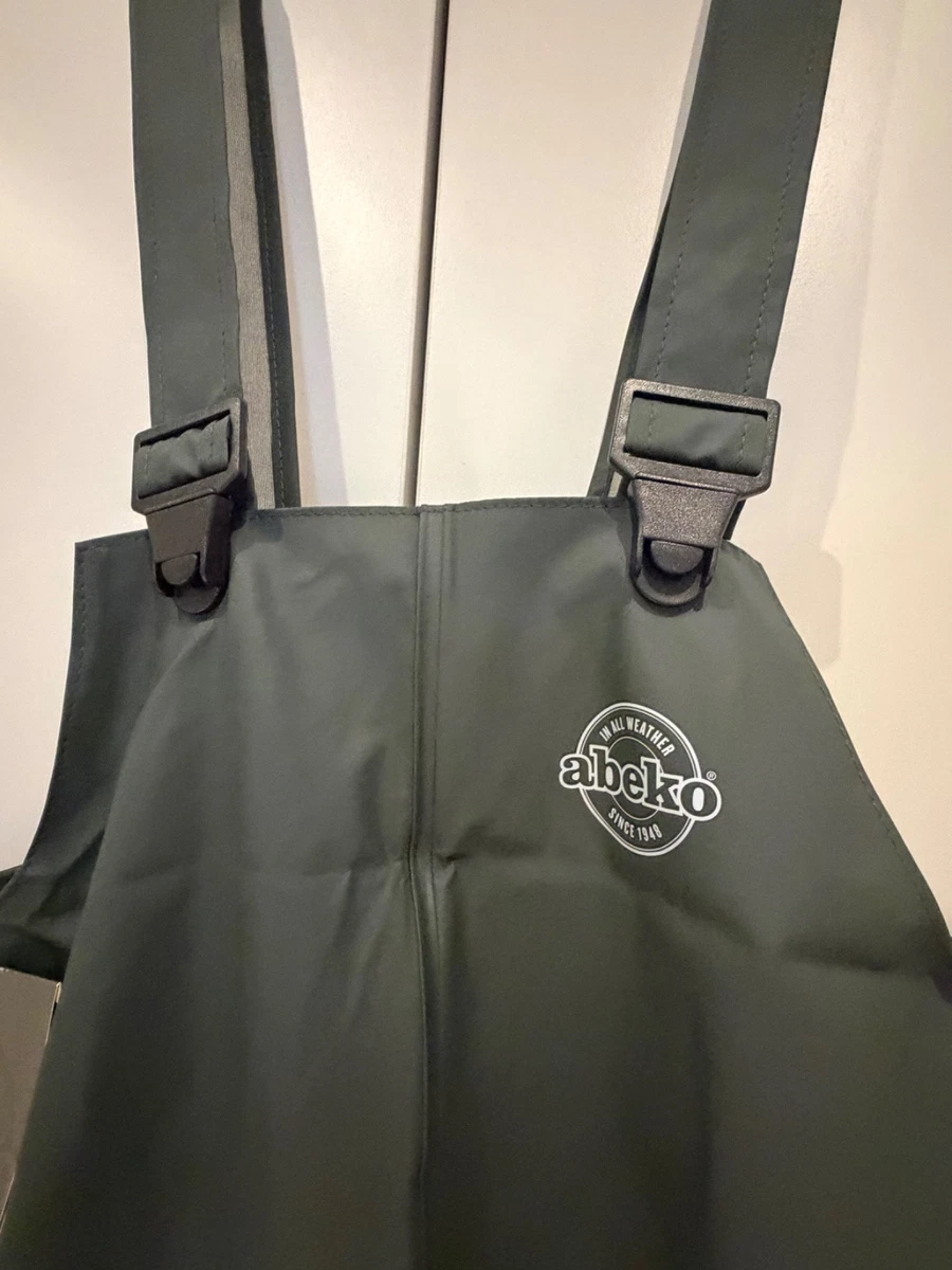 Mono con tirantes y tirantes impermeable Abeko Sitex verde pequeño S ropa de trabajo de pesca