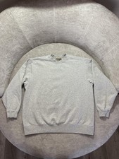 L.L. Bean Sweatshirt Mens XL Gray Crewneck Fleece Pullover Blank Casual