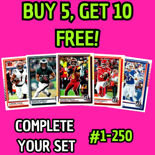 2025 Panini Donruss 🏈 BASE Singles #1-250 You Pick and Complete a Set!