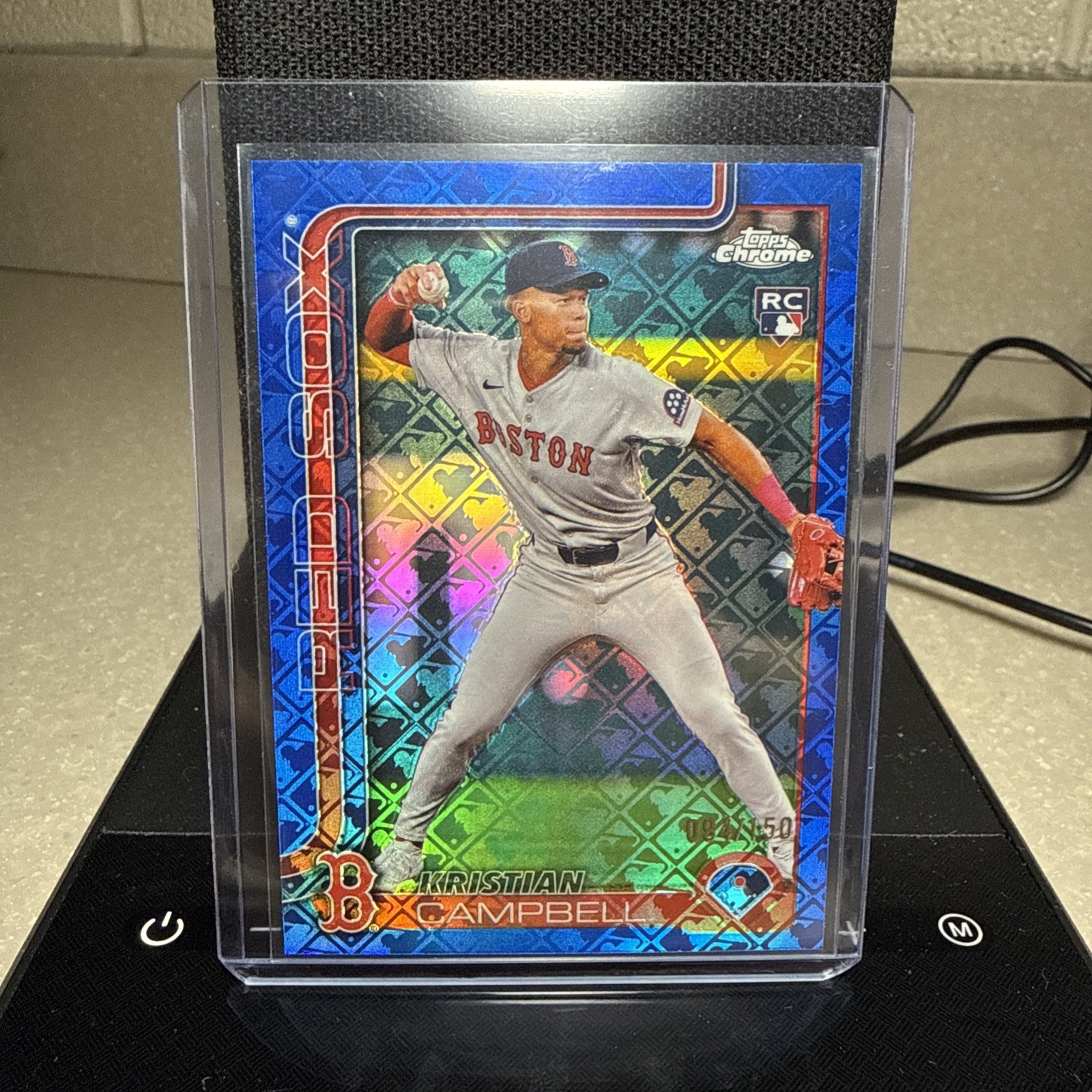 2025 Topps Chrome Logofractor Kristian Campbell #171 Blue 94/150 RC
