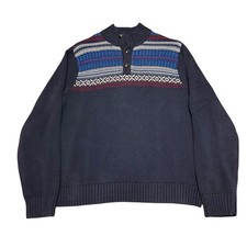 Vintage Chaps Ralph Lauren Sweater Mens Large Pattern Button Knitwear Outerwear