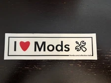 I Love MODS Cycle Car Truck Guitar Vinyl Auto Honda Elec JDM Racing Street 7x2