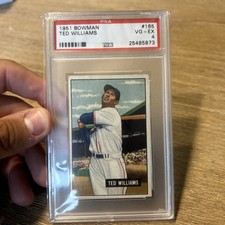 1951 Bowman Ted Williams #165 PSA 4