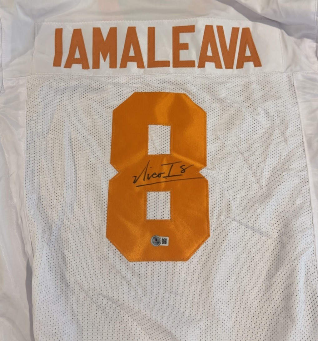 Nico Iamaleave Autographed Signed Tennessee Volunteers JERSEY BAS BECKETT 