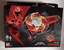 POWER RANGERS SUPER NINJA STEEL LION FIRE MORPHER DX BATTLE GEAR BANDAI NEW