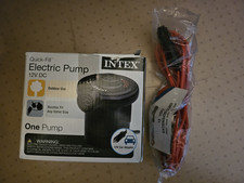 Intex Quick-Fill Electric Air Pump 12V DC With 12V Extension Cord 12ft - NEW