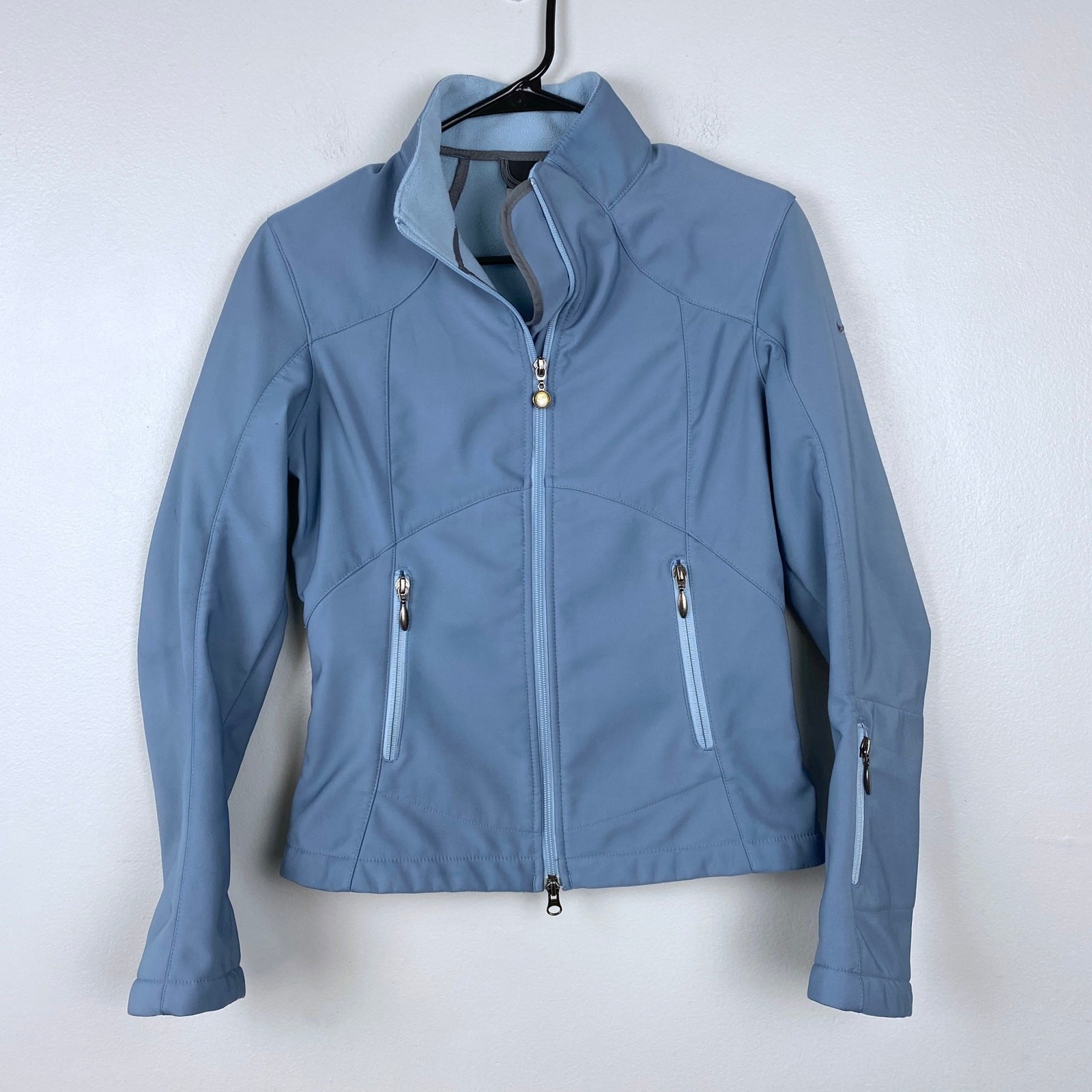 Nike Fleece Jacket Basic Full-Zip Slate Blue Futu… - image 1