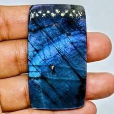 124 Cts Natural Labradorite Cabochon Gemstone For Jewelry 56.3x31.7x6.1 MM