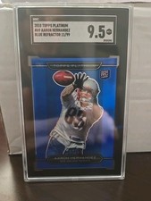 2010 Topps Platinum 69 Blue Refractor Aaron Hernandez SGC 9.5 MT+ 9290
