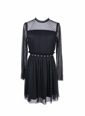 Forever 21 Black Sheer Polka Dot Long Sleeve Dress - Size M | eBay Forever 21 Black Sheer Polka Dot Long Sleeve Dress - Size M | eBay