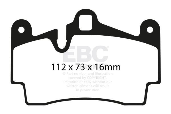 EBC DP1474 BRAKE PAD SET DISC BRAKE