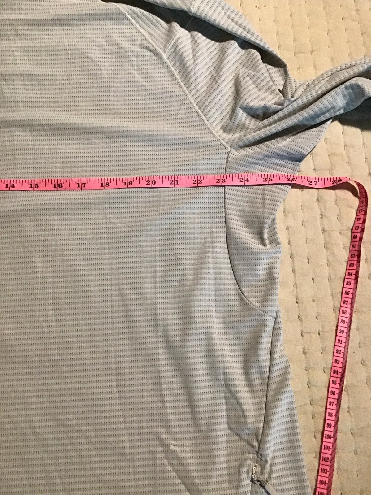 Lululemon Half Zip Light Gray Pullover Shirt XXL - image 5