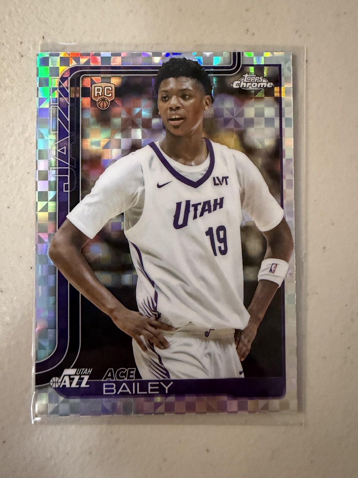 2025 Topps Chrome Basketball #255 Ace Bailey Rookie Xfractor Utah Jazz RC