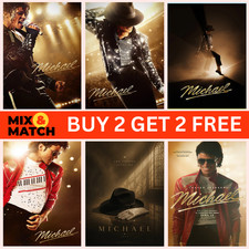 MICHAEL 2026 TEASER MOVIE POSTER A5 A4 A3 A3+