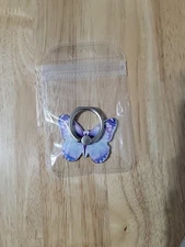 360° Rotating Butterfly Phone Ring Stand Holder Metal Finger Kickstand Knob Loop