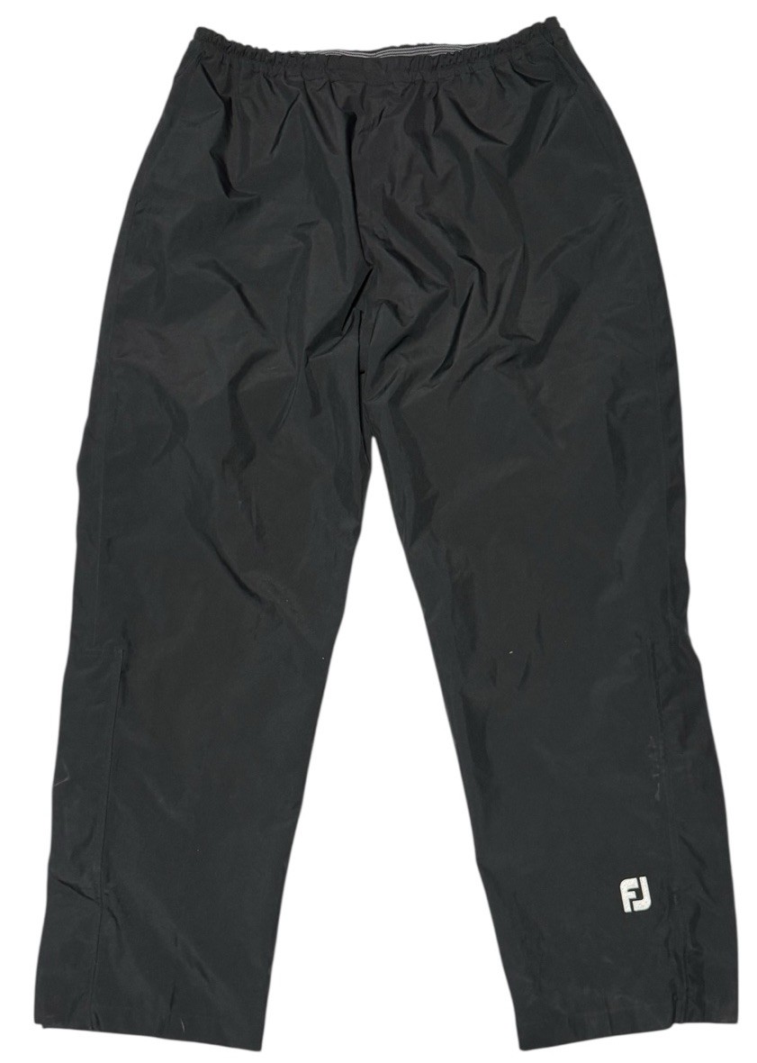 Footjoy Dryjoys Pants Mens XL Black Rain Golf Elastic Waist
