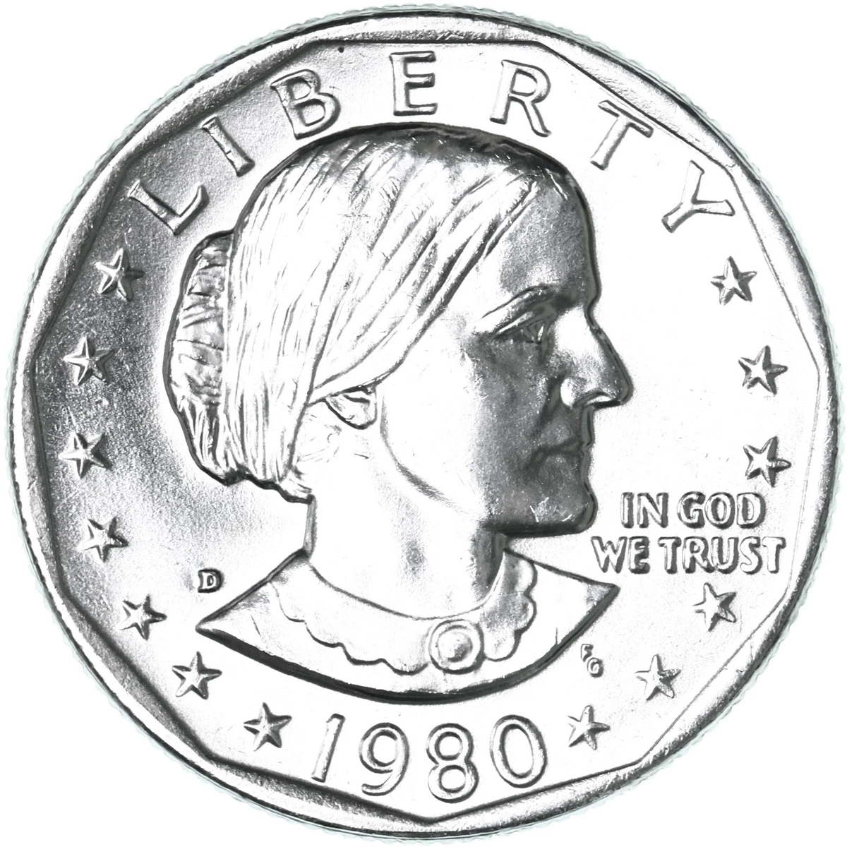 25+ U.S. Mint 1980 Susan B Anthony Dollars (1979-1981, 1999) for