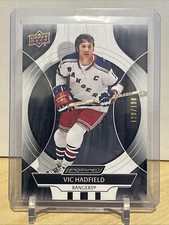 2024-25 UPPER DECK ENGRAINED ICONS EBONY VIC HADFIELD 094/199 NEW YORK RANGERS