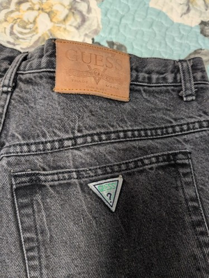 #ad VTG Guess Jeans by Georges Marciano Black Acid Wash High Waisted USA 80’s 90’s $20.49