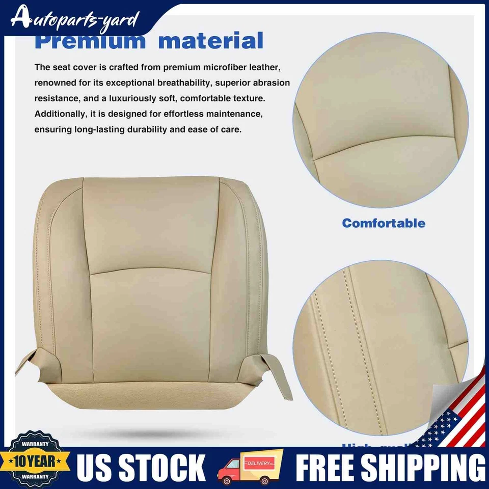 Bottom Seat Cover Leather Seat Covers for Lexus RX330 RX350 RX400 2003-2009 - Image 4 of 4